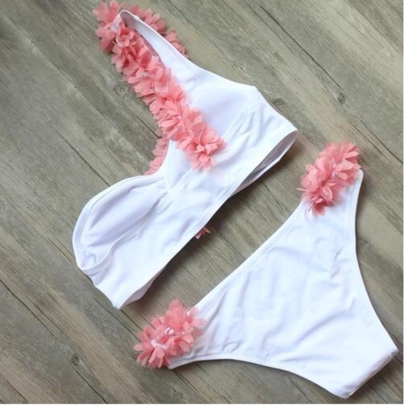 3D flower swimsuit swimwear bathing suit bikini - Picture 2 of 3